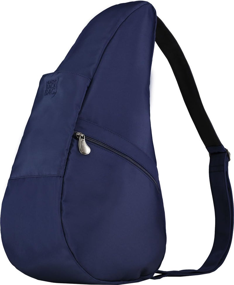 AmeriBag 19" Microfiber Healthy Back Bag Ergonomic Crossbody Sling for Everyday Use, Travel & Walking Comfort (Navy) - Image 3